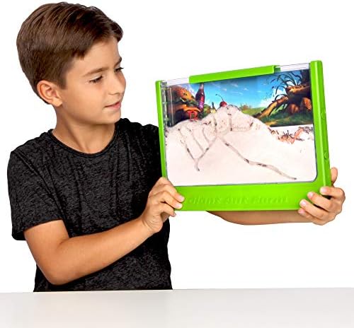 Uncle Milton Giant Ant Farm - Large Viewing Area - Care for Live Ants - Nature Learning Toy - Science DIY Toy Kit - Great Gift for Boys & Girls, Green by BasicFunInc