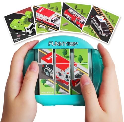 Rotating Puzzle for Toddlers Kids 3+, Travel Essentials Toys by Fullware