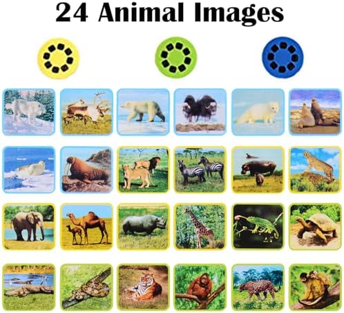 Georgie Porgy Children Projector Toys Educational Science Set Wall Ceiling Tent Torch Flashlight for Kids Gifts for Boys Girls (Wild Animal) - Image 4