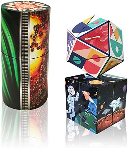 3D Flips Magic Cube Set, 3 Pack Infinity Cube Fidget Toys, Transforms Puzzle Cubes for Stress Anxiety Relief and Kill Time, Nice Gifts for Kids and Adults by ONCOFAN