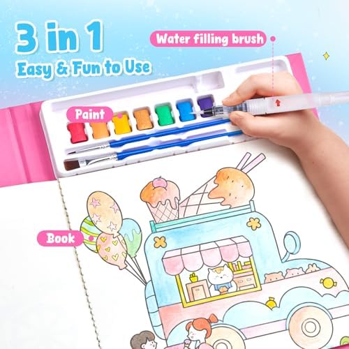 JoyCat Paint with Water Coloring Books for Toddlers (Funfair) - Image 6