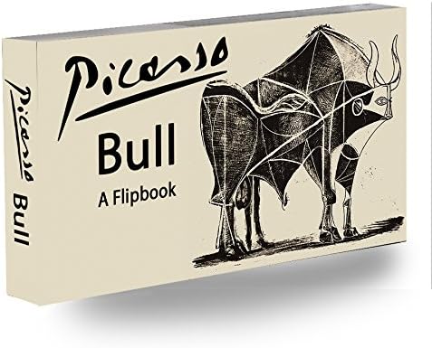 Picasso's Bull Flipbook for Kids 6-12, Animation Flip Book for Children by Fliptomania