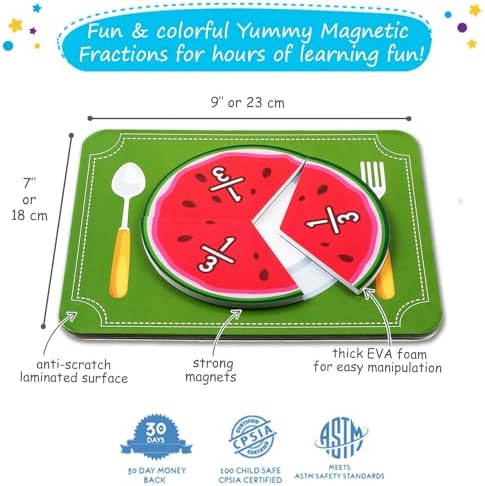 Simply magic 112 PCS Yummy Magnetic Fractions - Magnetic Fraction Tiles - Image 3
