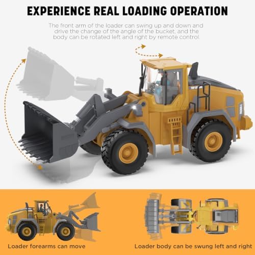 KIDMARKT Metal RC Wheel Loader Toy - Image 4