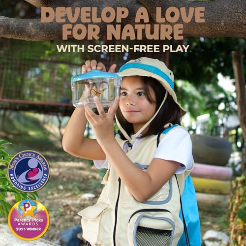 Kids Explorer Kit with Safari Vest & Hat for 7-12 Year Old Boys & Girls - Image 2