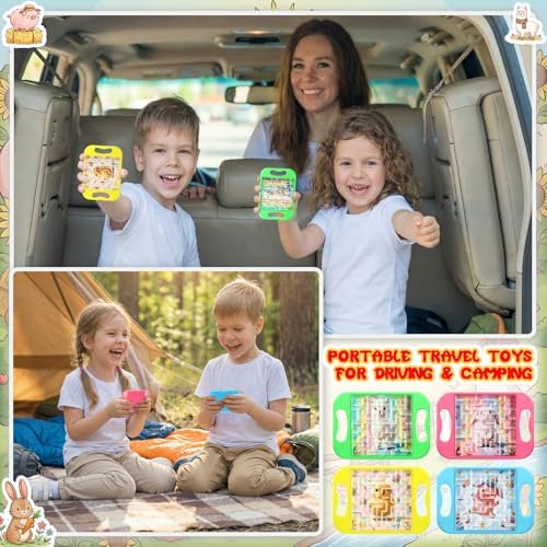 JellyArch 36 Pcs Mini Maze Puzzle Bulk for Kids Maze Cubes, Pastel - Image 6