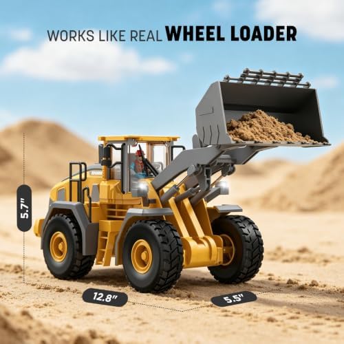KIDMARKT Metal RC Wheel Loader Toy - Image 2