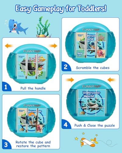 Rotating Puzzle for Toddlers Kids 3+, Travel Essentials Toys - Image 3