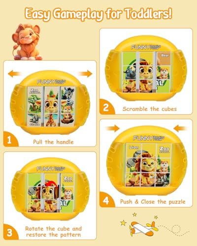 Rotating Puzzle for Toddlers Kids 3+, Travel Essentials Toys - Image 3
