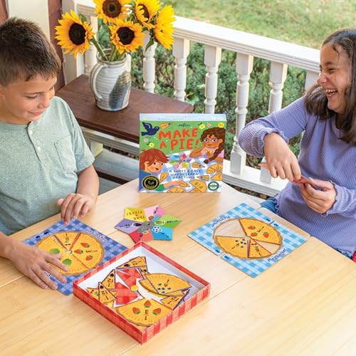eeBoo Make a Pie Fraction Game, Math Learning Game, Ages 5+, 2-4 Players - Image 4