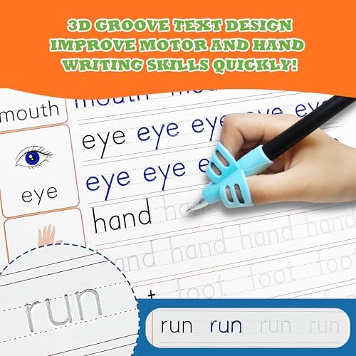 Magic Grooved Writing Practice for Kids, Reusable Grooved Workbook - Image 4