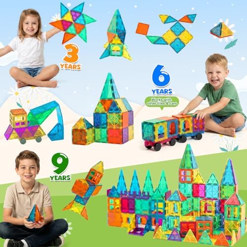 Bmag Magnetic Tiles, 36 PCS Building Blocks for Toddlers, 3D Magnet, STEM Educational Learning Building Blocks for Kids Children, Stacking Montessori Toys Gifts for Boys Girls - Image 5