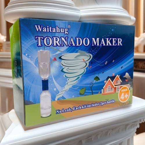 Tornado Maker, Weather Toys, Ultra-Light Aluminum Connecting Tube, Including 2 Empty Bottles, Watertight Tornado Toy, Suitable for Kids' Science Experiments (Pink) - Image 6