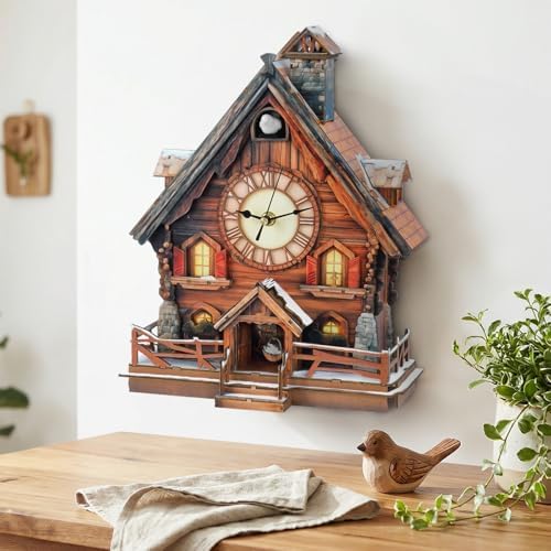3D Puzzle for Adults Clock - Swiss Chalet Cuckoo Clock Model Kit - Image 2