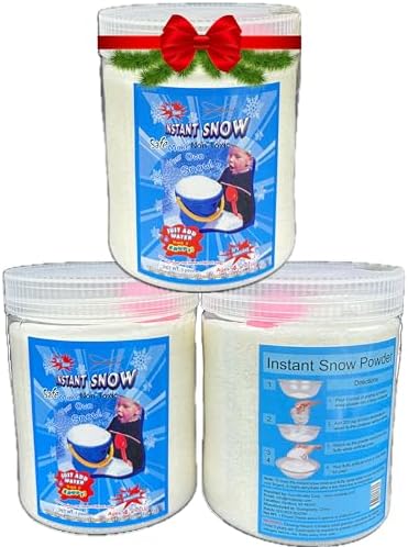 Magic Instant Expanding Snow Powder 1 Pound Jar (3), Makes 24 Gallons by ScienceGongFun%C2%AE