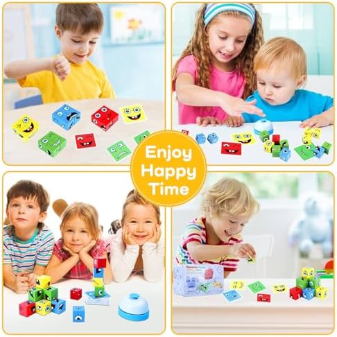 Montessori Puzzle Game for Kids (64 Cards, 16 Blocks, 1Bell) - Image 5