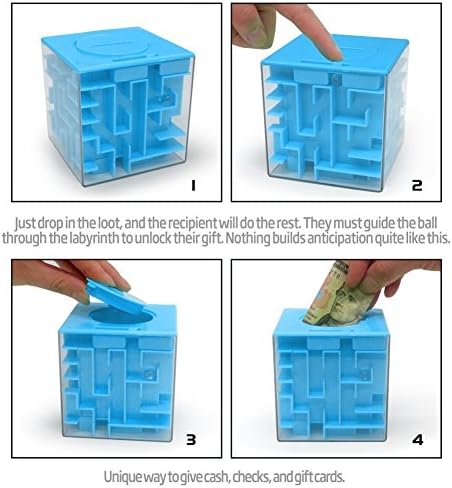 4-Pack Money Maze Puzzle Box - Fun Educational Brain Teaser for Kids Adults - Image 4