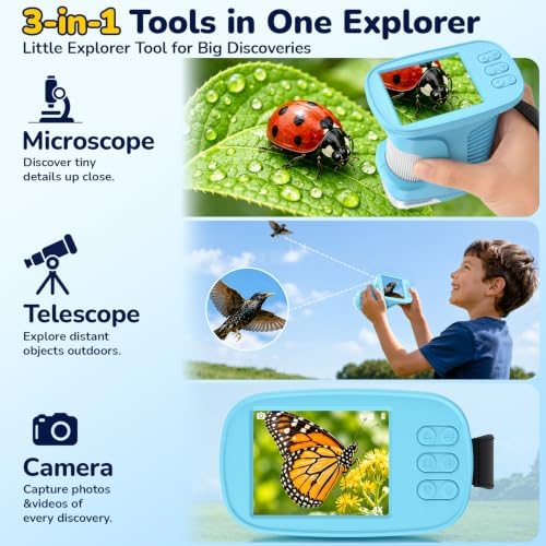 1000X Handheld Digital Microscope for Kids: Microscope with 2.4" IPS Screen - Image 3