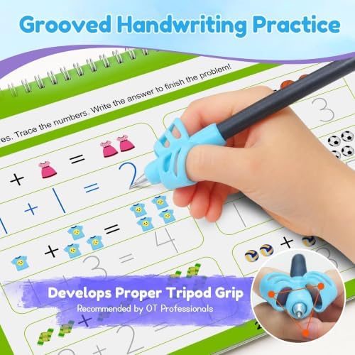 Magic Grooved Writing Practice Books, Reusable for Kids Ages 3-8 - Image 3
