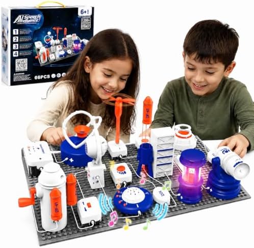 STEM Science Kit for Kids, Electronics Circuit Exploration Toy, 66 PCS by Unknown