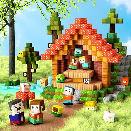 GobiDex Large Size Magnetic Blocks Farm Toys for Toddlers by GobiDex