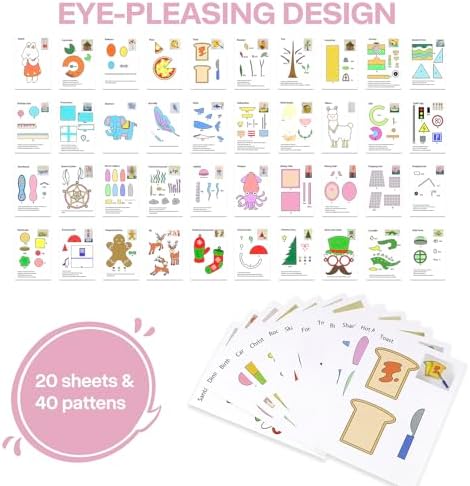 3D Pen Printing Templates, 20 Sheets Printer Drawing Graffiti - Image 3