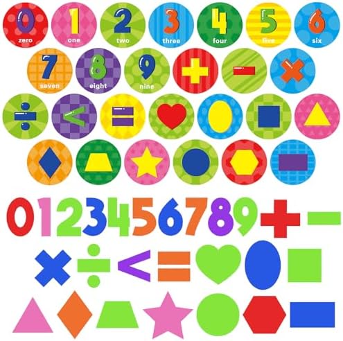 Cinrobiye 24 Pcs Math Stampers Party Favor Set, Cute Educational Math Stamps for Kids Classroom Rewards, Birthday Party Supplies, Carnival Prizes, Goody Bag Fillers, School Learning Gifts - Image 3