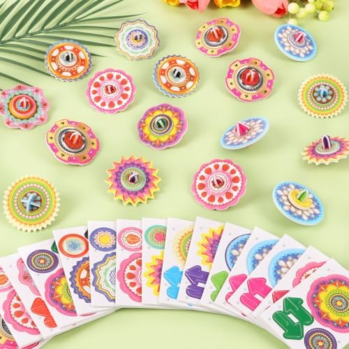 LOMIMOS 3D Cartoon Puzzle for Kids, 30 Pieces 3D Jigsaw Gyroscope Montessori Toys Creative Learning Model Paper Puzzle Game for Xmas Art DIY Craft Gift Decor Classroom Prize Party Favor by LOMIMOS