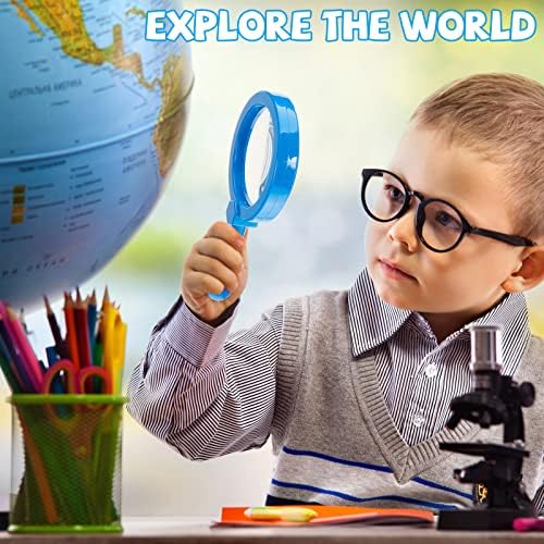 Lewtemi 12 Pack Kids Magnifying Glass with Stand, Multicolor - Image 6