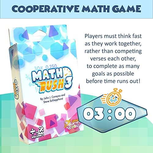 Math Rush 3: Fractions, Decimals & Percentages - A Cooperative Time-Based Math Flash Card Game for Kids, Students, and Families | Fun & Engaging STEM Game for Math Class or Family Game Night - Image 4