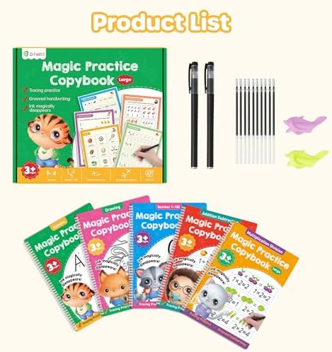 Large Magic Grooved Writing Practice Books for Kids 3-8 Learn to Write - Image 3
