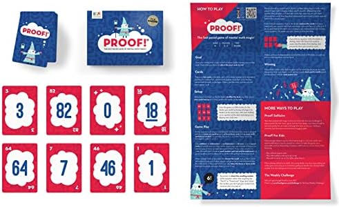 Evermade Proof! and Adsumudi Math Games Bundle - Fast Paced, Fun Card Games to Improve Mental Math Skills for Kids Ages 8-12 - Image 4