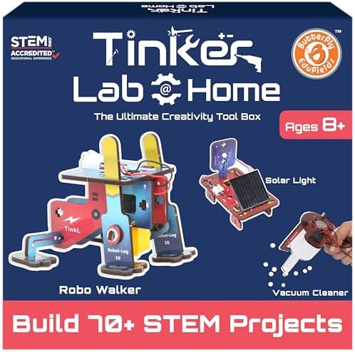 Butterfly EduFields 70+ STEM Robotic Projects Kit for Kids Age 8-10-12-14 by ButterflyEduFields