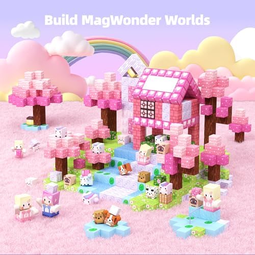 GobiDex 100PCS Magnetic Blocks Kid Building Toys for 3+ Years Old Girls - Image 2