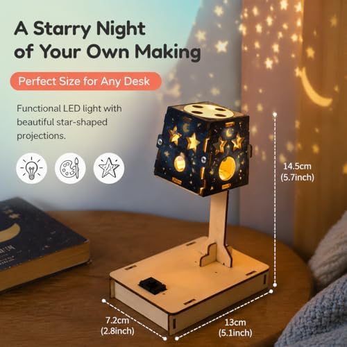 STEM 4-in-1 Building Kit for Kids Ages 6-12 | DIY Engineering Projects - Build a Windmill, Lamp, Binoculars & Birdhouse | Educational Toy Gift for Boys & Girls - Image 7