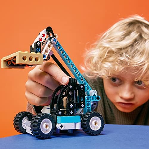 LEGO Technic 2 in 1 Telehandler 42133 Forklift to Tow Truck Toy Models, Construction Truck Building Set, Toys for Kids, Boys and Girls Aged 7 Plus - Image 2