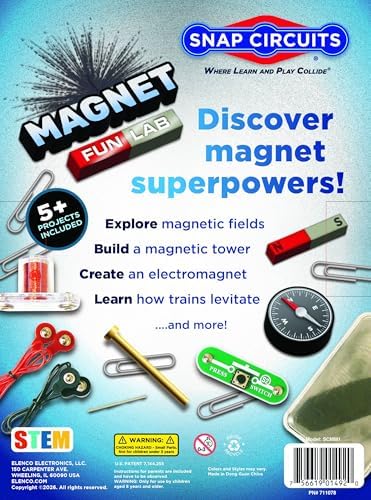 SNAP CIRCUITS Magnet Fun Lab STEM Science Toy for Boys & Girls Ages 8+ - Image 2
