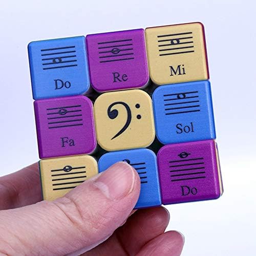 Speed Cube 3x3x3 Music Notes Design Magic Cube Puzzle,IQ Games Puzzles Relief Effec Gift Music Lovers Kids Adult Toys,5.6cm/2.2" - Image 5