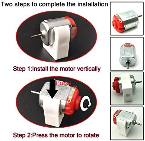 10pcs Micro 130 DC Motor Strong Magnetic Brushed Electric DC 3V -12V 25000 RPM Cars Toys Electric Motor, High Speed Torque DIY Remote Control Toy Car Hobby Motor, Metal Car Engine Motor Kit for Toys - Image 4