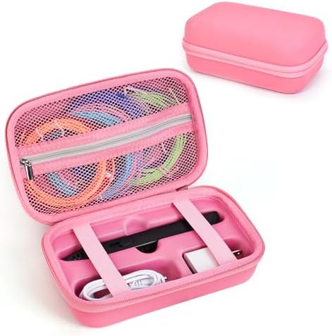 Hard Case Compatible with MYNT3D Super/Professional Printing 3D Pen,Pink by Jaffzora