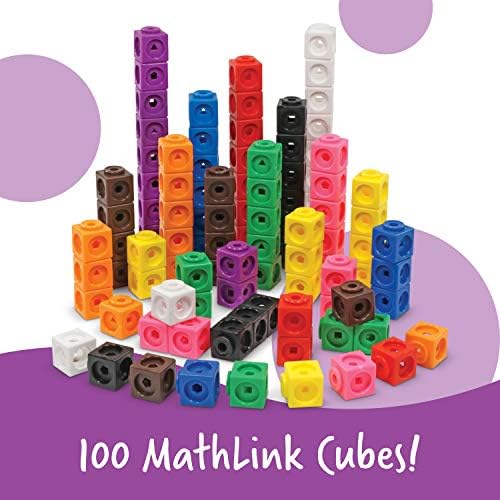 Learning Resources MathLink Cubes Elementary Math Activity Set - - Image 3