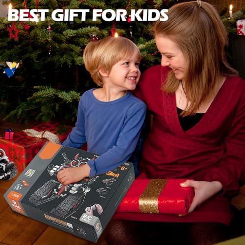 MagicKidz Robot Building Kits for Kids - STEM Birthday Gifts for 6 7 8 9 10 11 12+ Year Old Boys - 3 in 1 Robotics Toy with APP & Remote Control Coding, Educational DIY Science Project - Image 7