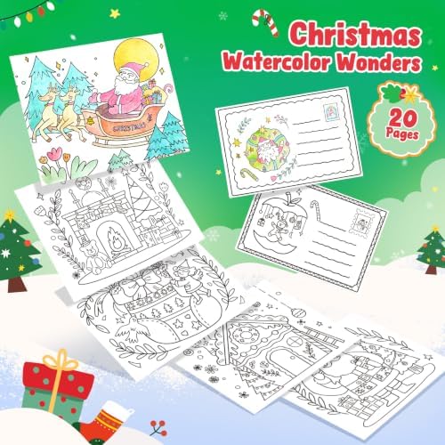 JoyCat Paint with Water Coloring Books for Toddlers (Christmas) - Image 3