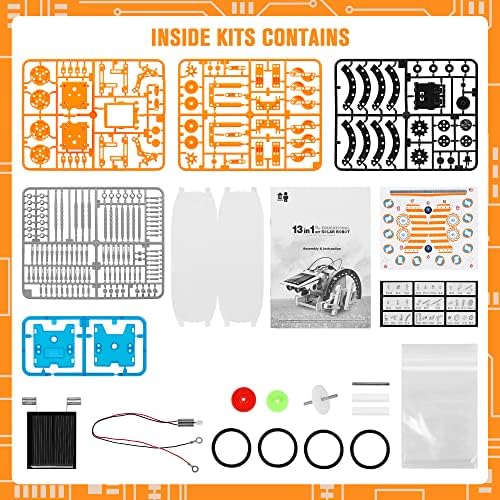 STEM 13-in-1 Education Solar Power Robots Toys for Boys Age 8-12 - Image 4