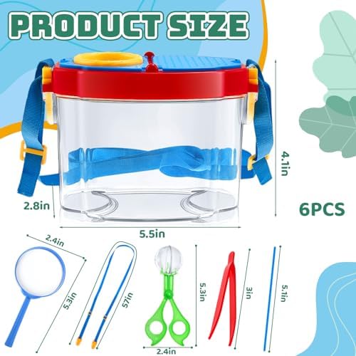 36 Pcs Bug Catcher for Kids, Outdoor Insect Explorer Kit, Blue - Image 2