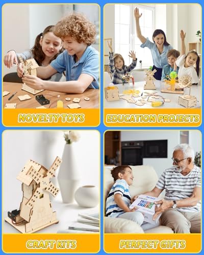 Poraxy 12 in 1 3D Puzzles STEM Kits for Kids Ages 8-12, Activities Science Projects for Kids 6-8 5-7, Engineering Building Toys Experiments Xmas Birthday Gifts 7 8 9 10 11 12 13 Yr Old Boys Girls - Image 4
