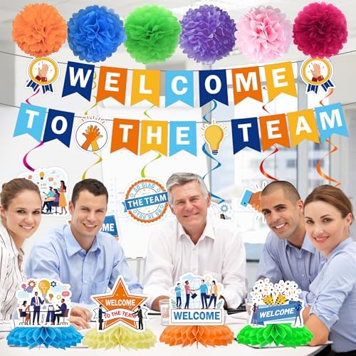 Welcome to the Team Honeycomb Table Centerpieces - Image 6