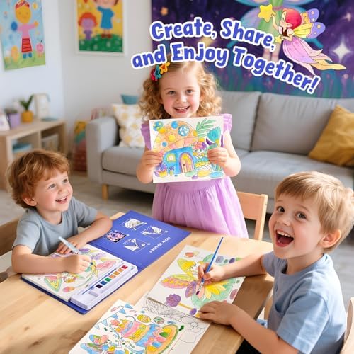 JoyCat Paint with Water Coloring Books for Toddlers (Elf Friends) - Image 3