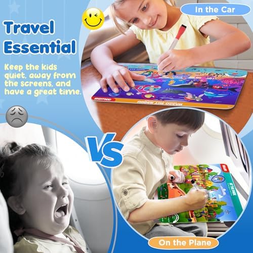 BBWOO Search and Find Activity Book, Reusable Travel Game Toys for Kids 3-8 - Image 3
