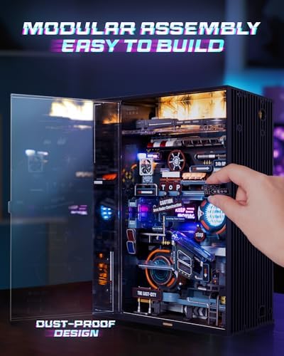 3D Puzzles Electric Marble Run Model Kits, Building Sets for Ages 14+, 3D Puzzles for Games, STEM Toys for Kids, Boys Girl Birthday Gifts, Parallel World-The Last City - Image 5